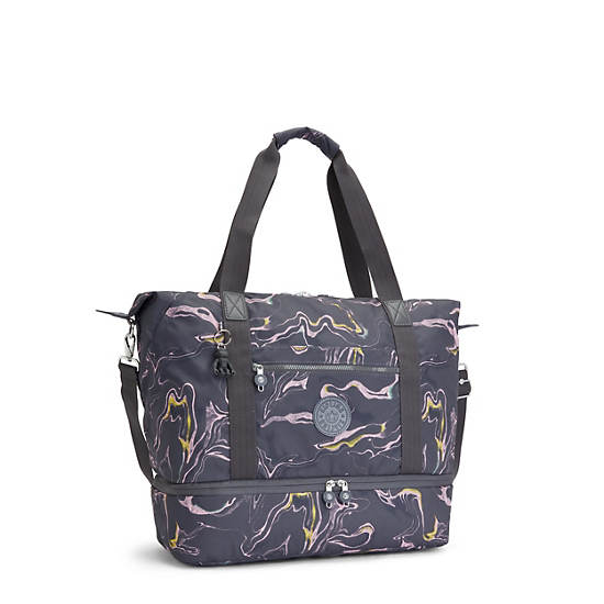 Sacs Fourre Tout Kipling Art M Weekender Printed Grise | FR 1457VR